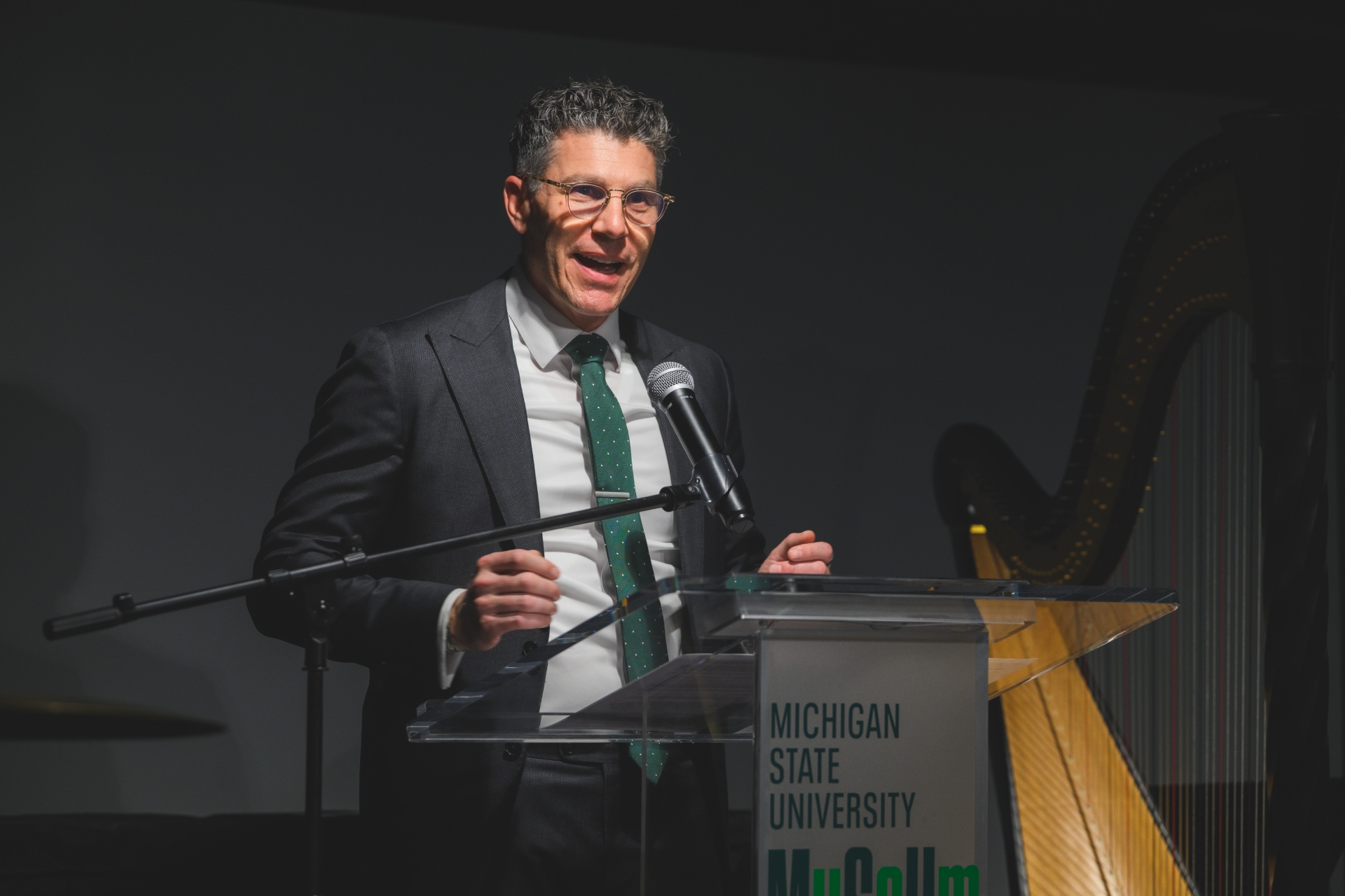 Devon Akmon, Director of Michigan State University (MSU) Museum. Photo by Doug Coombe