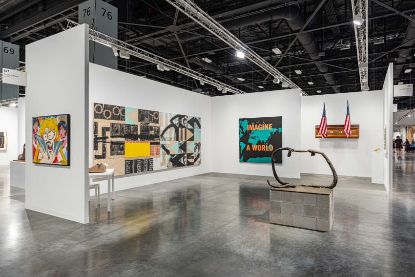 Cristin Tierney’s booth at Art Basel Miami Beach