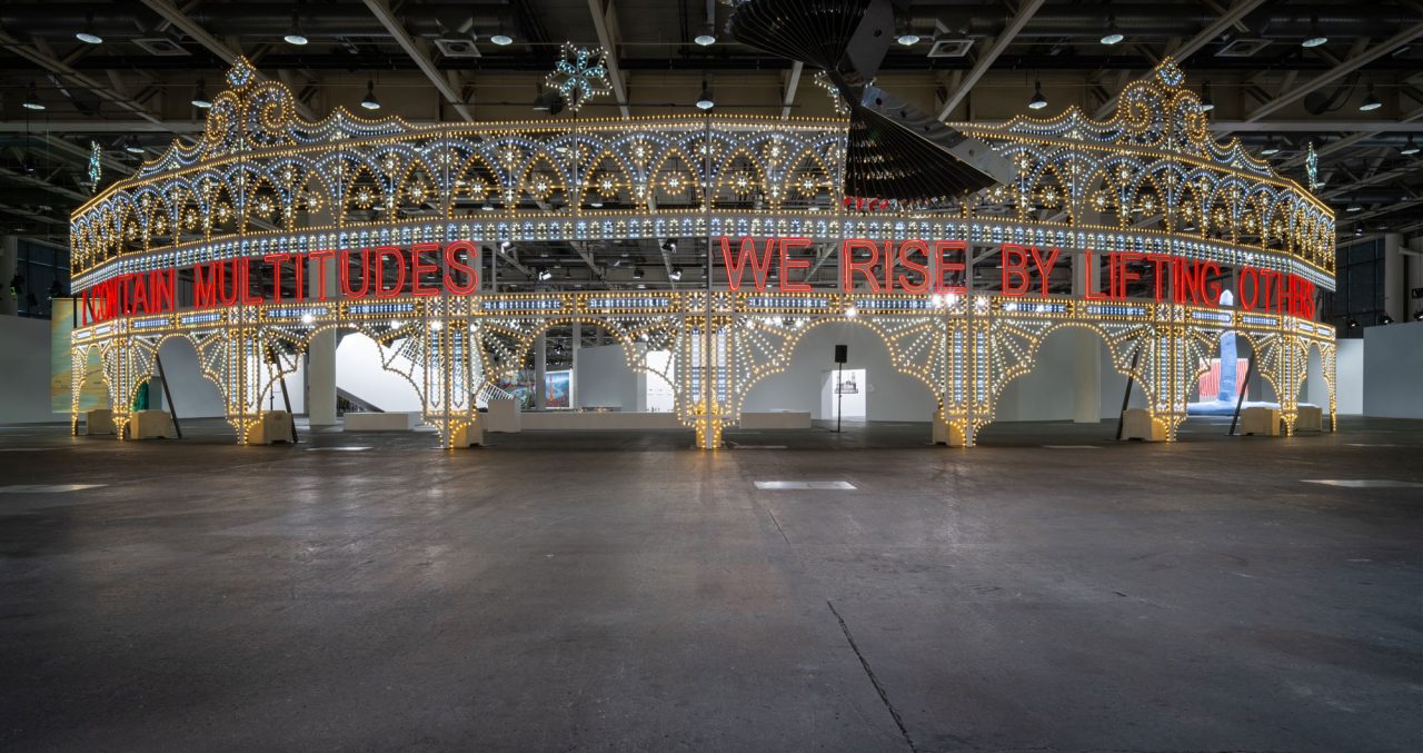 Marinella Senatore We Rise by Lifting Others (2023). Art Basel Unlimited 2025. Credit: Mazen Jannoun