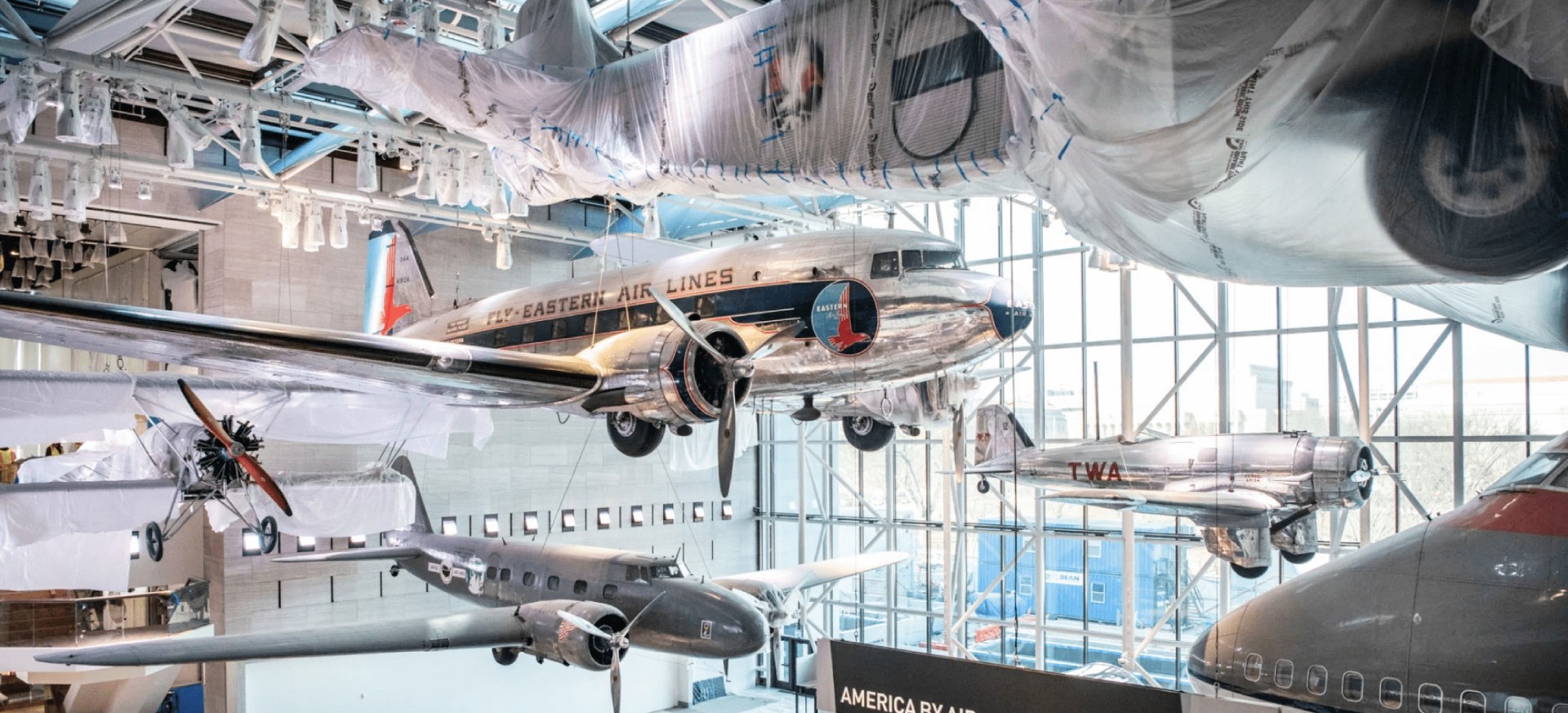 NASM Airplanes hanging from the celling 